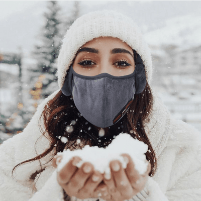 Wintermaske Ohrenwärmer | Velvet Fleece | Maske für Damen und Herren | Covid-Schutz Maske | Warme Maske für kalte Tage | Schweiz Masken kaufen