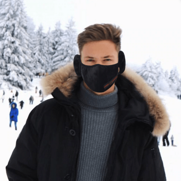 Wintermaske Ohrenwärmer | Velvet Fleece | Maske für Damen und Herren | Covid-Schutz Maske | Warme Maske für kalte Tage | Schweiz Masken kaufen