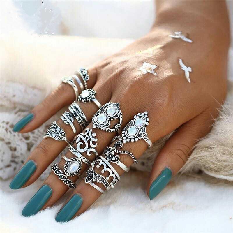 Ring Set Crystal Ocean