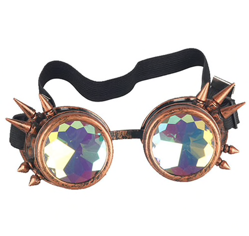 Fliegerbrille Steampunk Kaleidoskop