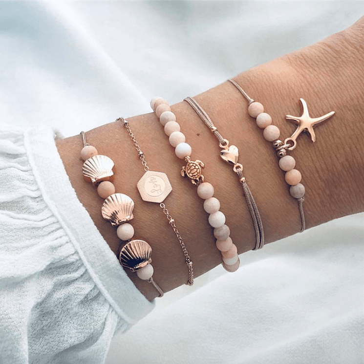 Armband Set Cotton Beach