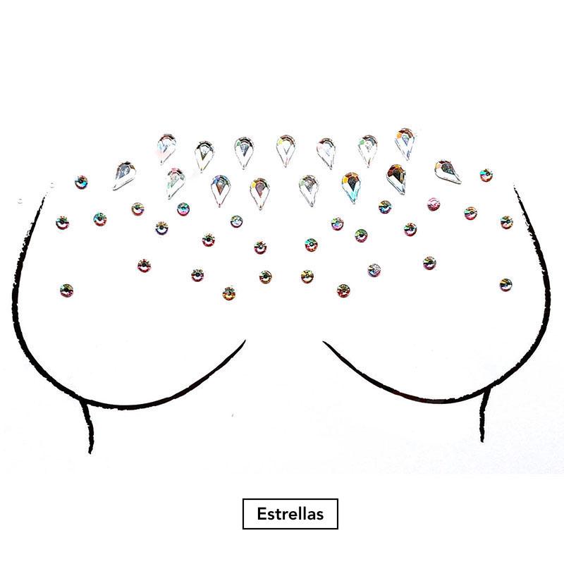 Glitzersteine Brust The Sparkle Collection
