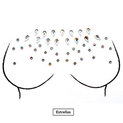 Glitzersteine Brust The Sparkle Collection
