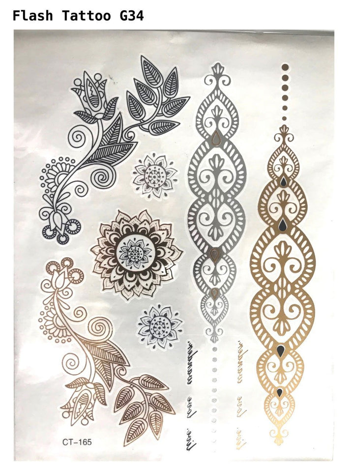 FLASH TATTOO's GOLD (grosse Bögen)