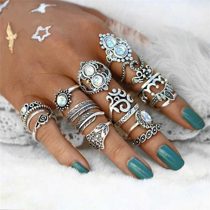 Ring Set Crystal Ocean