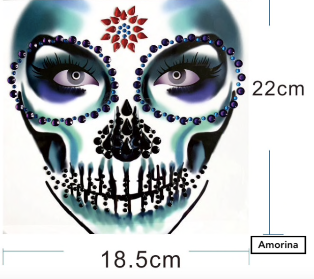 Glitzersteine Spooky