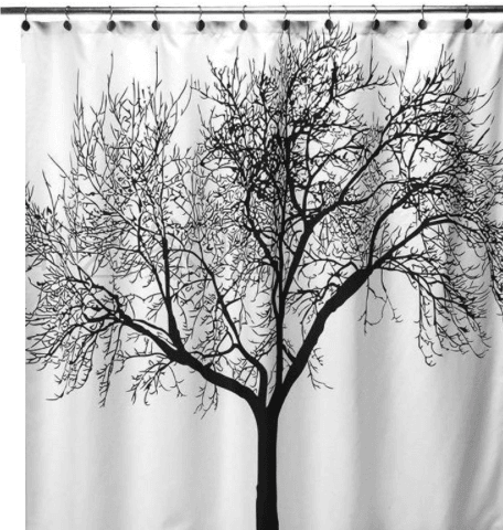 Duschvorhang Baum