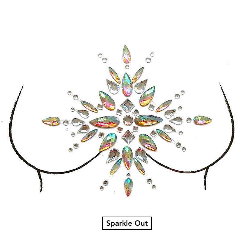 Glitzersteine Brust The Sparkle Collection