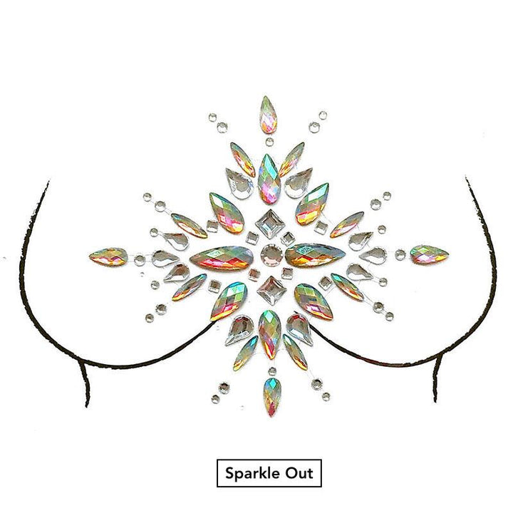Glitzersteine Brust The Sparkle Collection