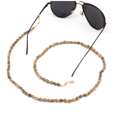 Natur Farbige Muschelkette Brillenkette