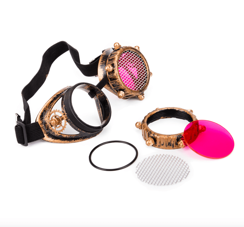 Fliegerbrille Steampunk Vintage Pinky