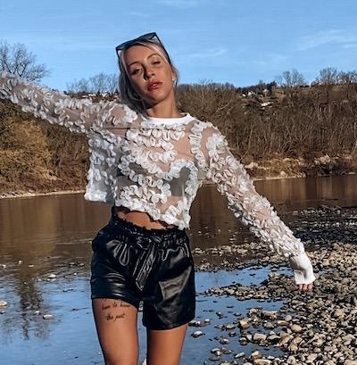 High-Waist Kunstledershorts Kelly