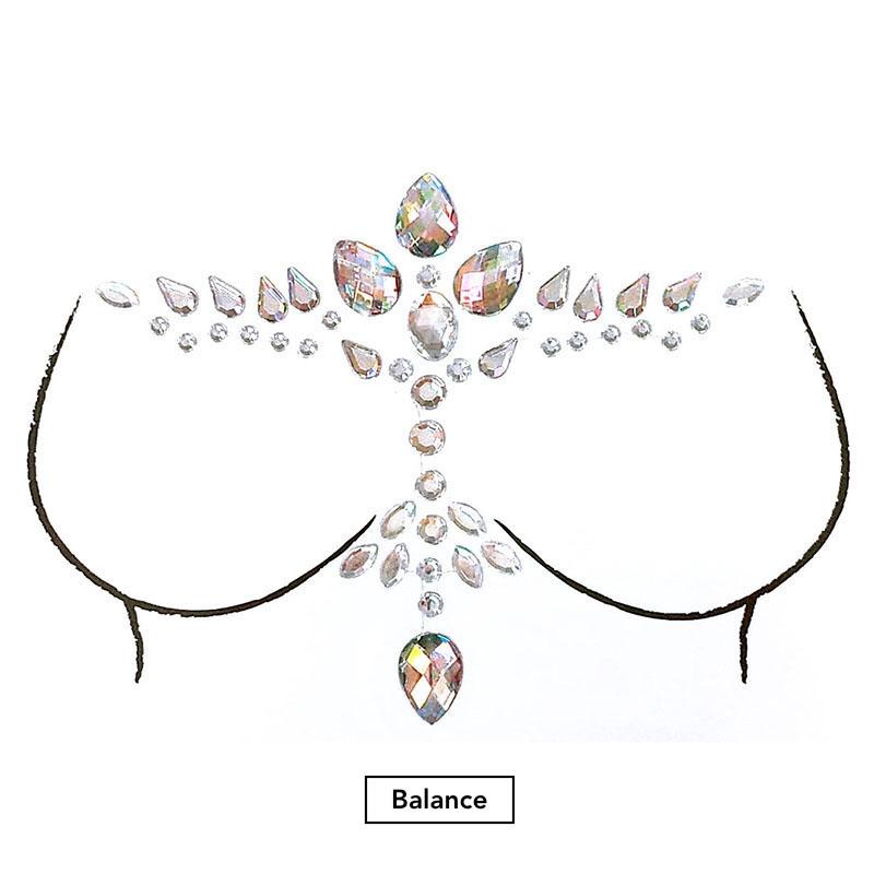 Glitzersteine Brust The Sparkle Collection