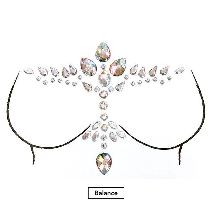 Glitzersteine Brust The Sparkle Collection