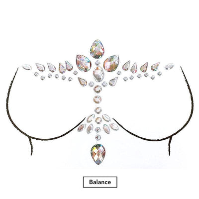 Glitzersteine Brust The Sparkle Collection