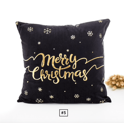 Weihnachtsdekoration Kissenbezüge Schwarz
