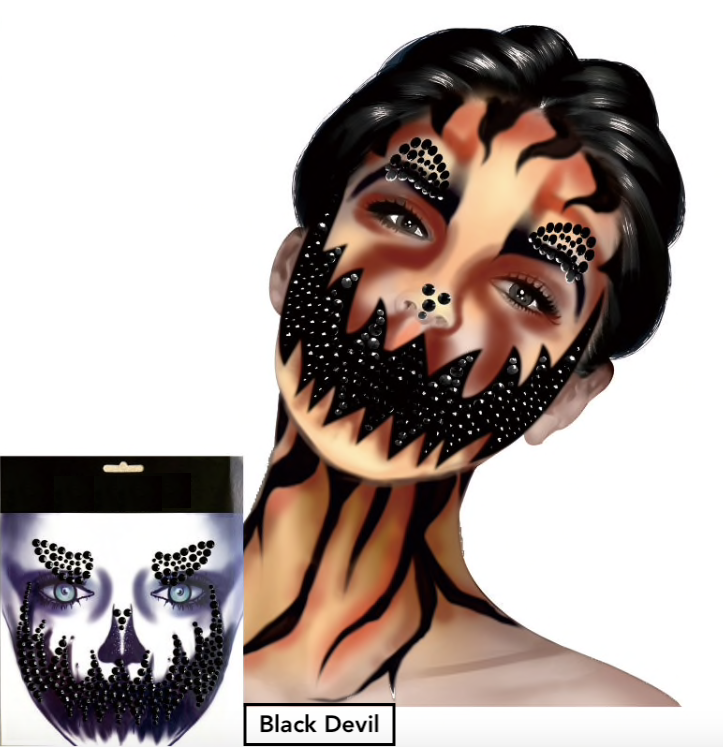 Glitzersteine Spooky