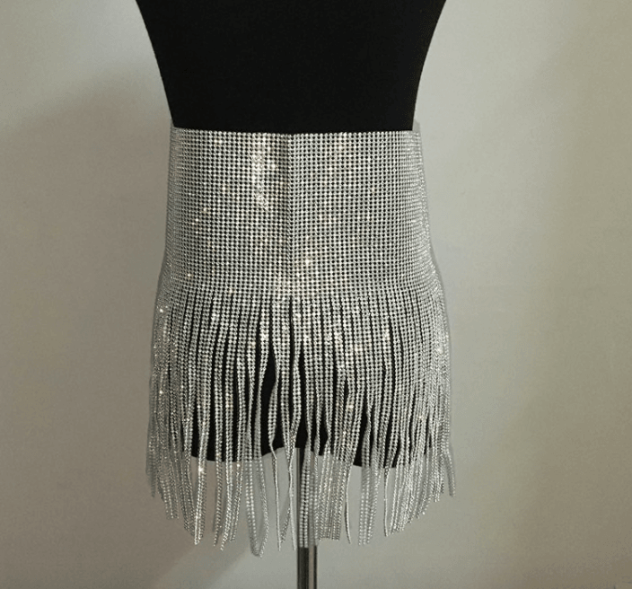 High-Waisted Glitzer Rock Shiny