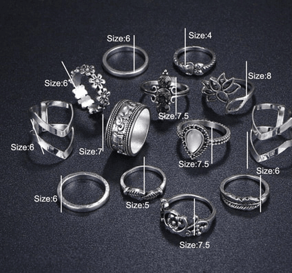 Ring Set Peace & Faith