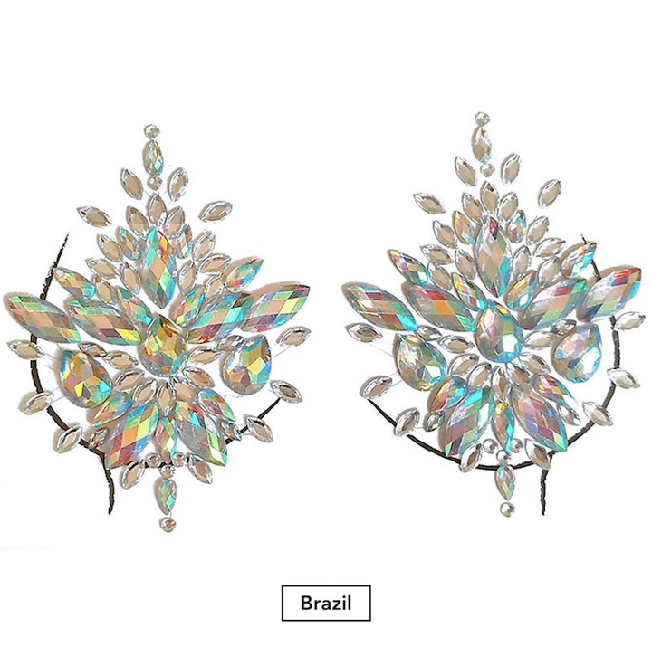 Glitzersteine Brust The Sparkle Collection