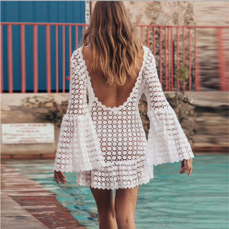 Crochet Sommer Kleid Bohemian Ibiza Style
