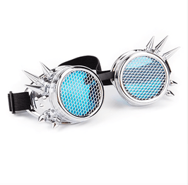 Fliegerbrille Steampunk Blue Punky