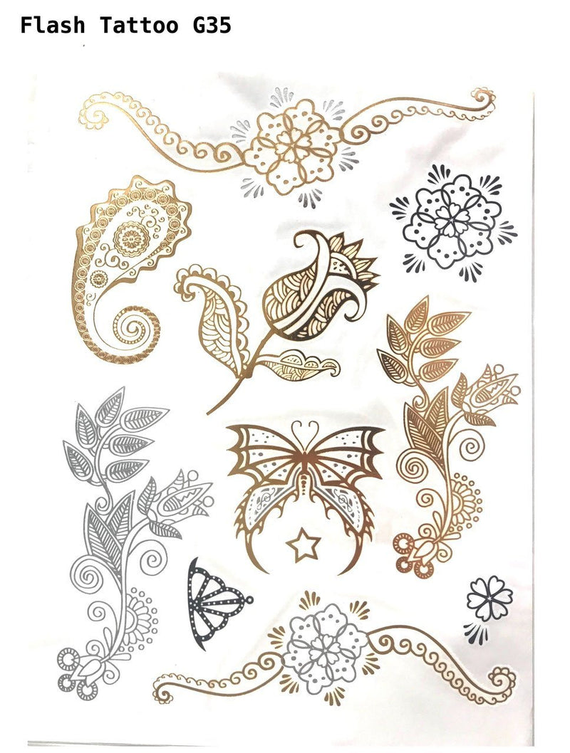 FLASH TATTOO's GOLD (grosse Bögen)