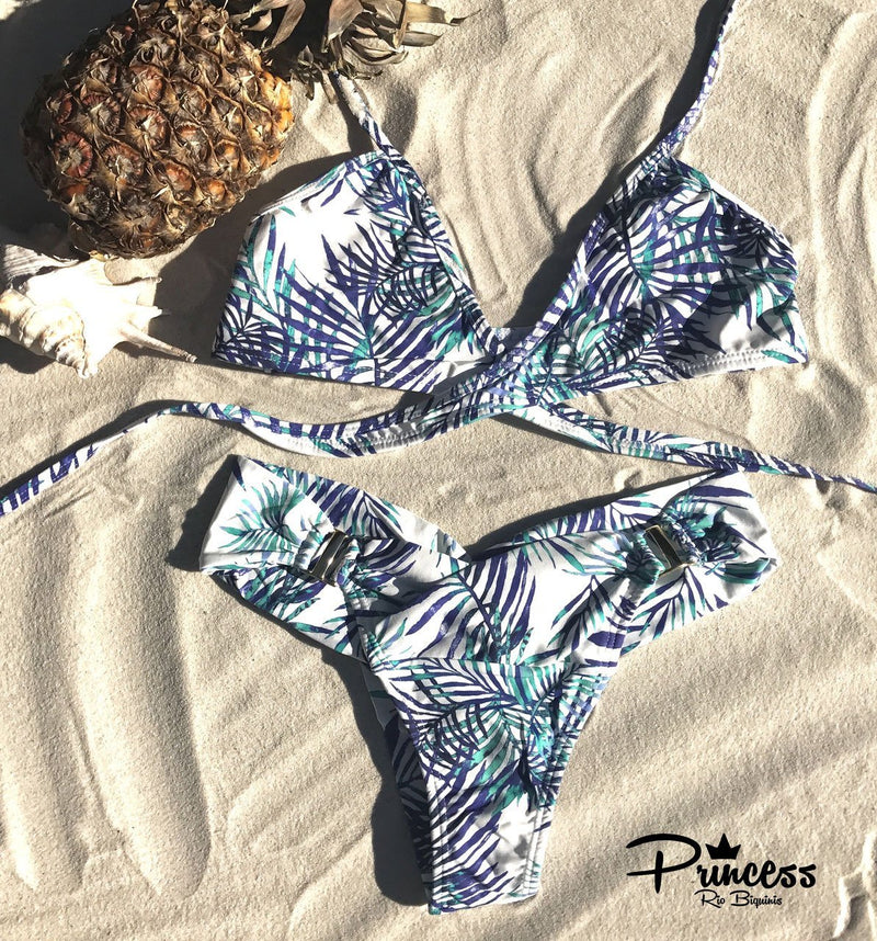 Bikini Palmera Azul