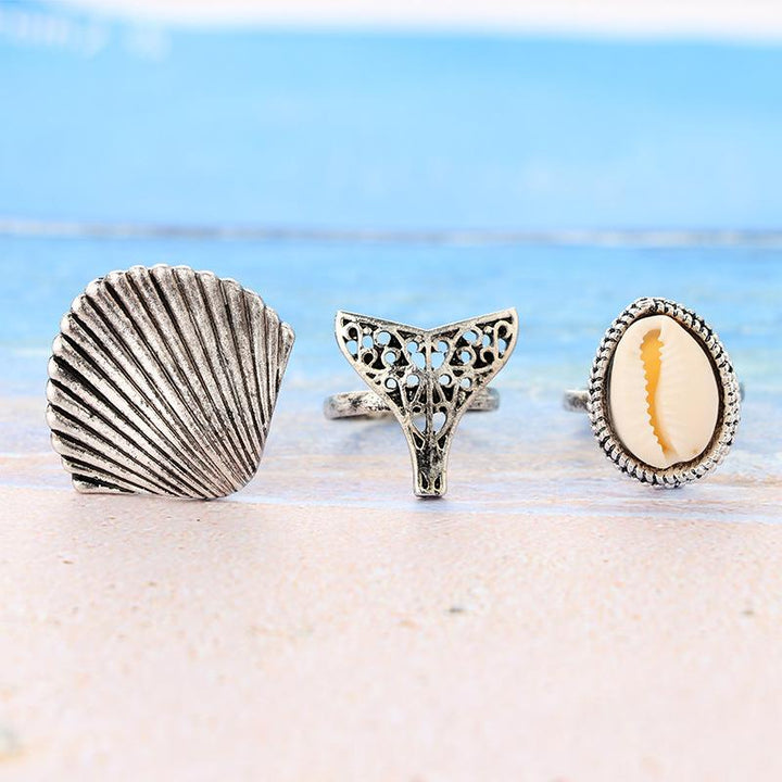 Ring Set Seashell Vibes