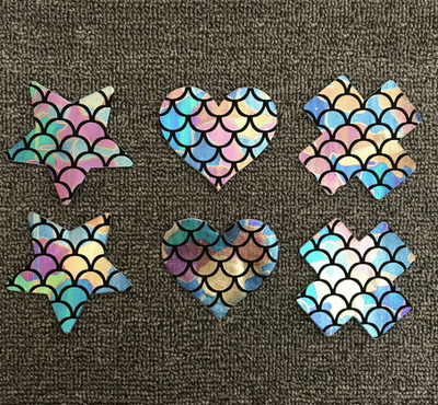 Nippel Sticker Metallic Mermaid