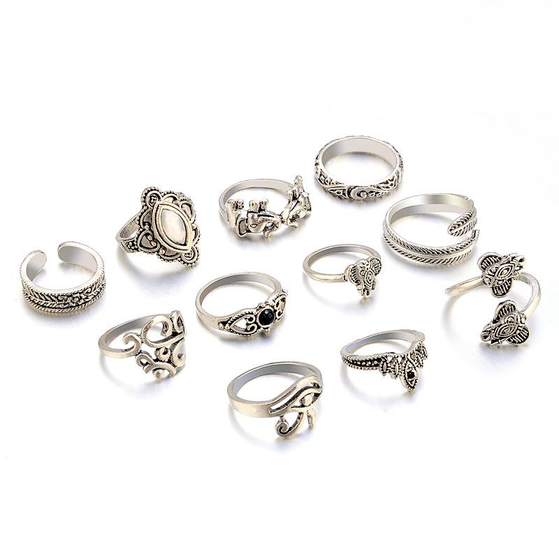 Ring Set Elefante Diamante