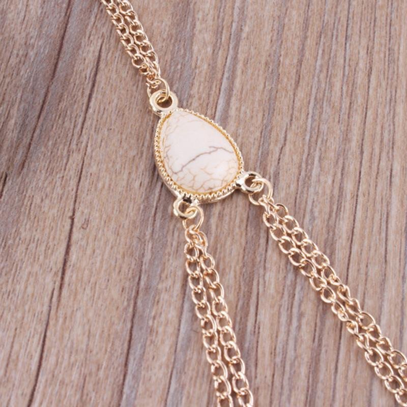 Bauchkette Opal Blanco