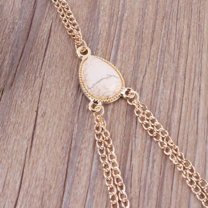 Bauchkette Opal Blanco