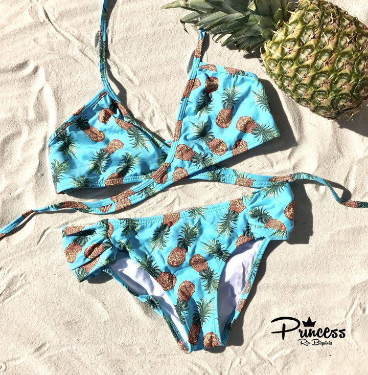 Bikini Ananas Azul