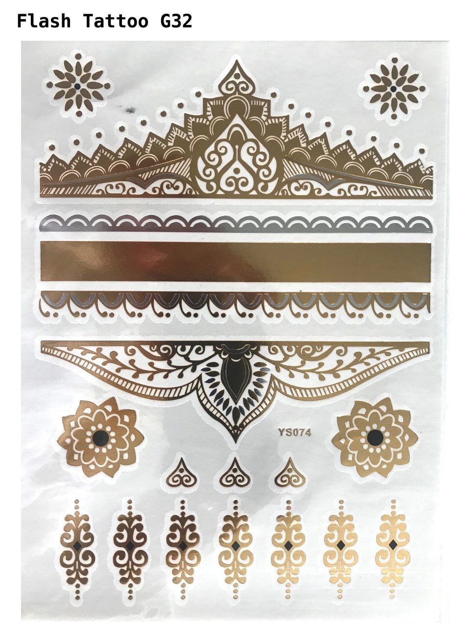 FLASH TATTOO's GOLD (grosse Bögen)