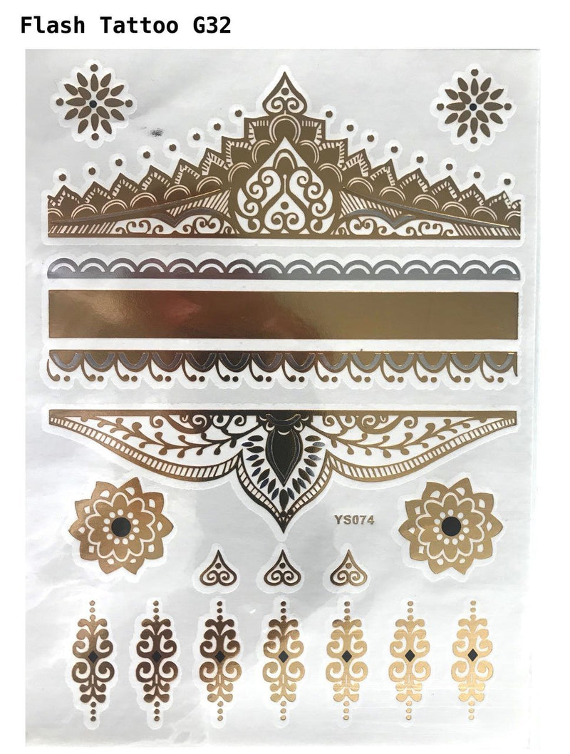 FLASH TATTOO's GOLD (grosse Bögen)