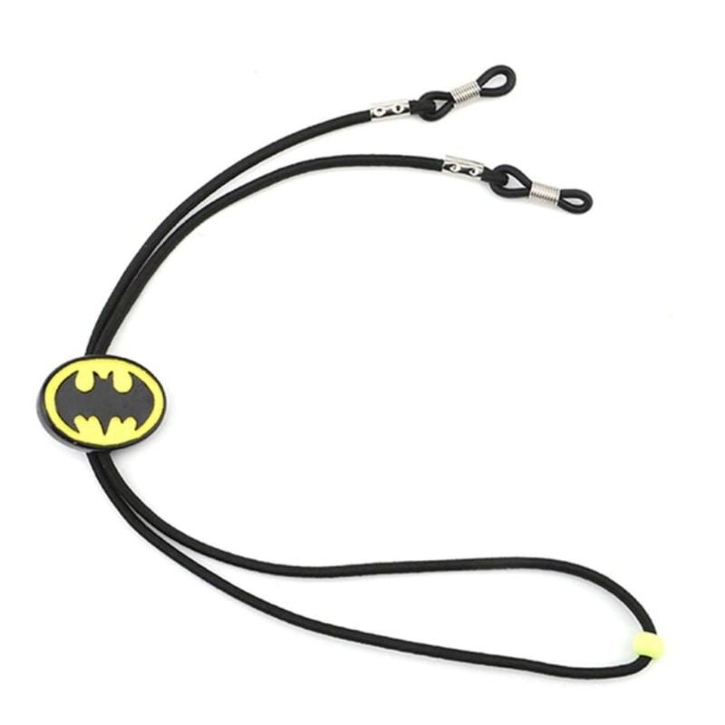 Schwarze Kinder Batman Maskenkette Brillenkette fuer Hinterkopf oder Sonnenbrille 