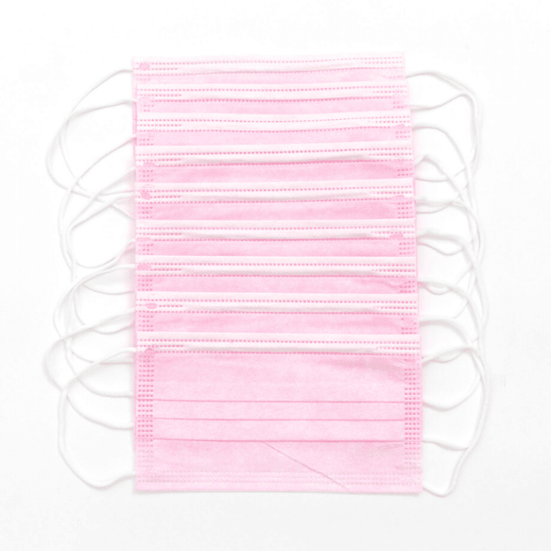 Pinke Hygienemasken für Erwachsene Covid-19 Schutz geprueft und zertifiziert 