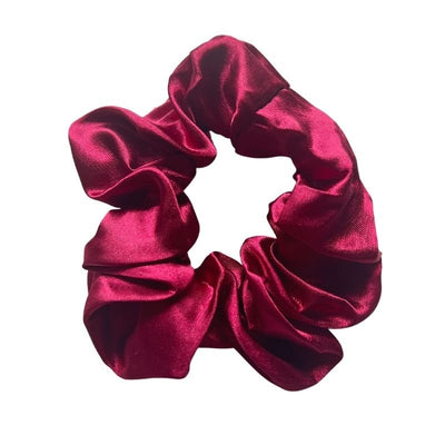 Bordeaux Rotes Damen Satin Seide Scrunchies  