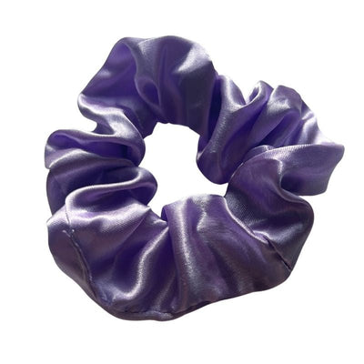 Pastell Violett Flieder Farbiges Damen Scrunchies aus Satin Seide - Haargummis online kaufen 