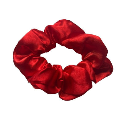 Rotes Scrunchies Haargummis aus Satin Seide online bestellen 